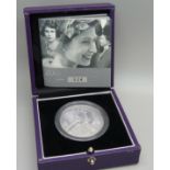 The Royal Mint 2008 Her Majesty Queen Elizabeth II Eightieth Birthday platinum proof crown, No.