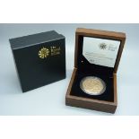 The Royal Mint 2008 UK £5 gold brilliant uncirculated sovereign, No.463