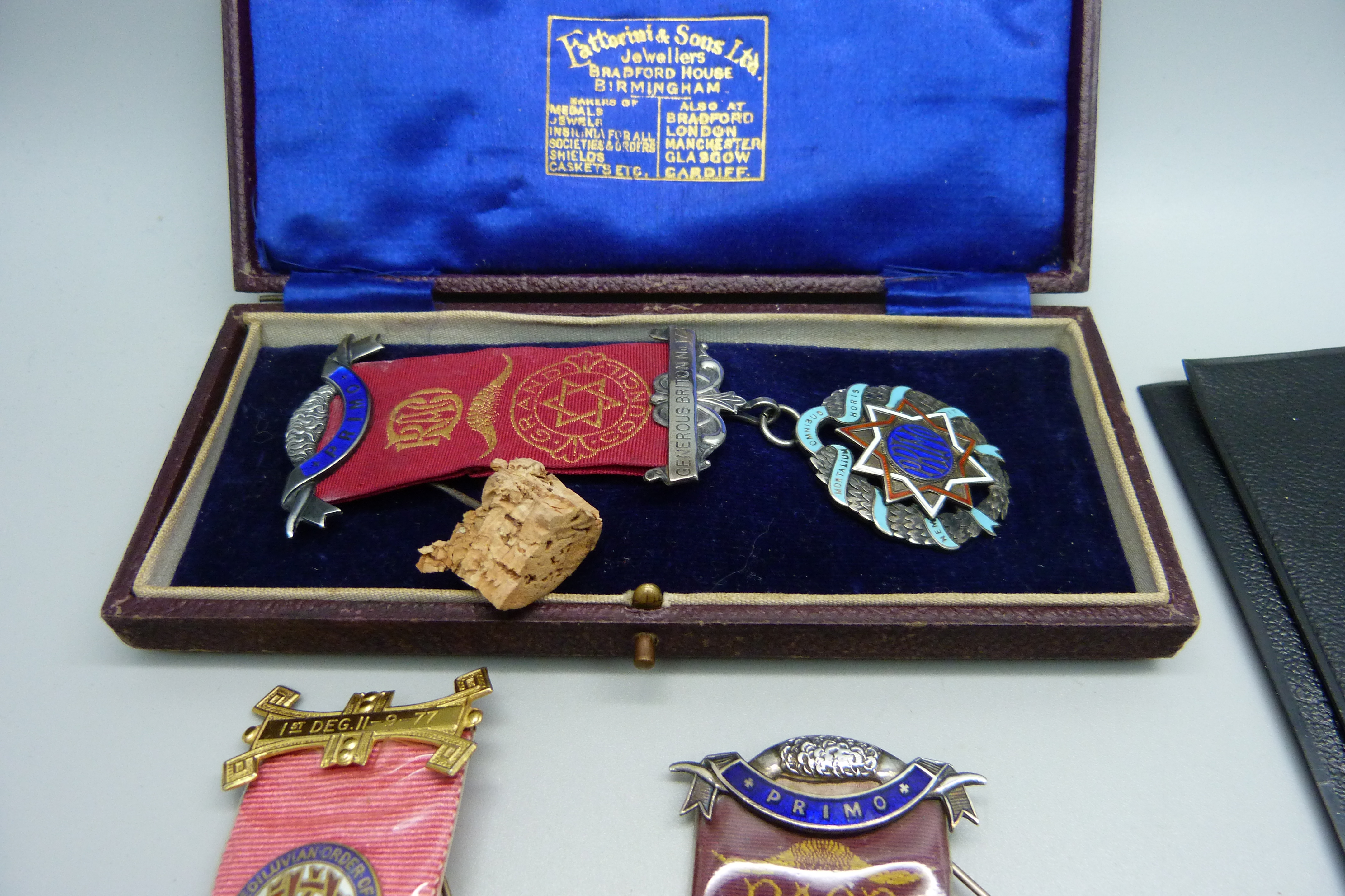 Three silver RAOB lodge medals - Image 2 of 6