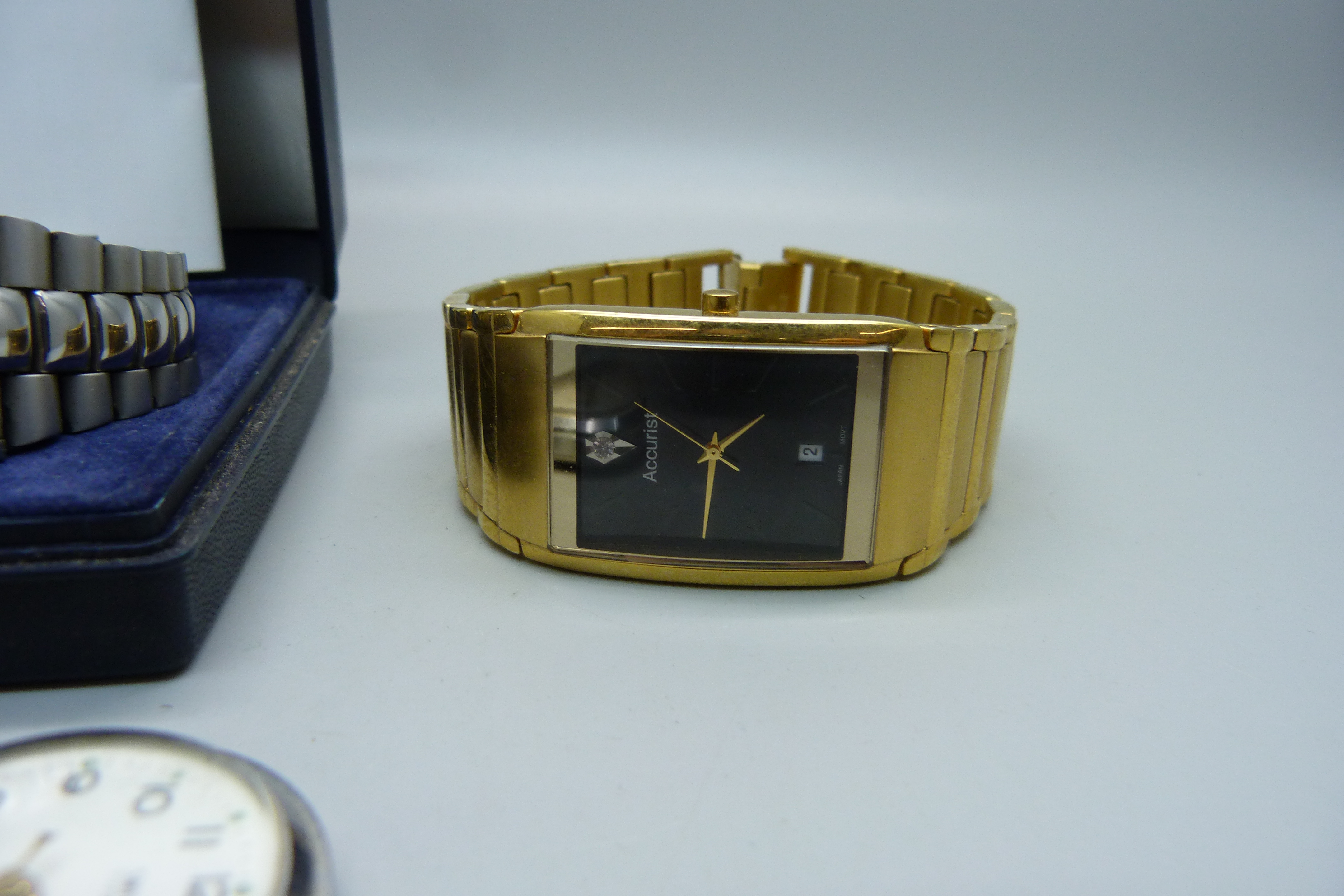 Two Accurist wristwatches and a Smiths nurse's watch - Image 2 of 4