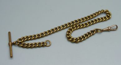 A plated Albert chain, 34cm