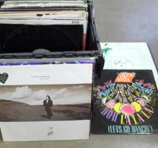 A box of 0ver 40 dance 12" singles, 1980s onwards