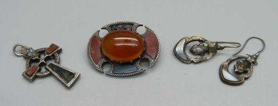 Scottish silver jewellery, a/f