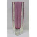 A Pagnin & Bon Murano glass vase, 29.5cm