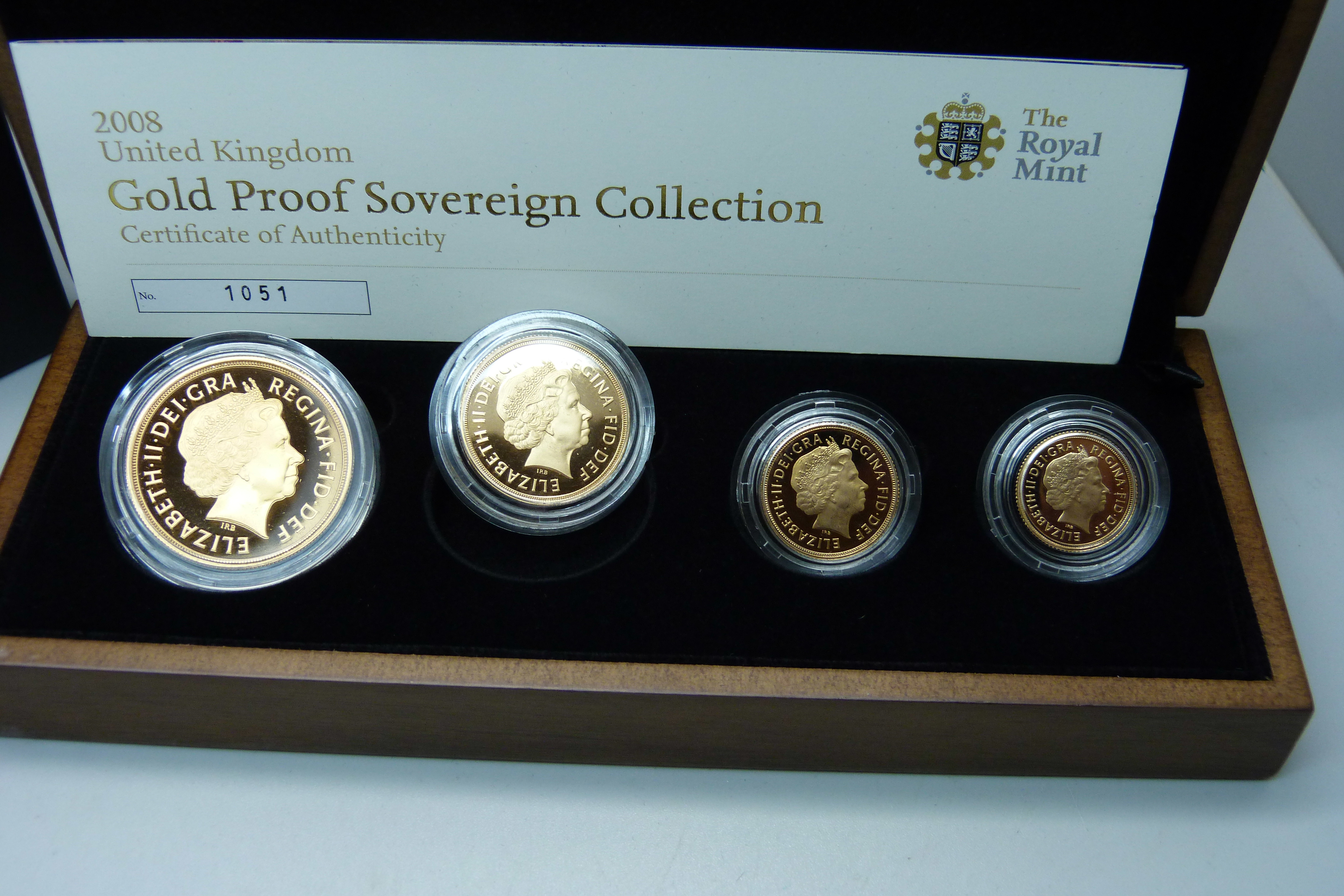 The Royal Mint 2008 UK gold proof sovereign collection, no. 1051 - Image 3 of 4