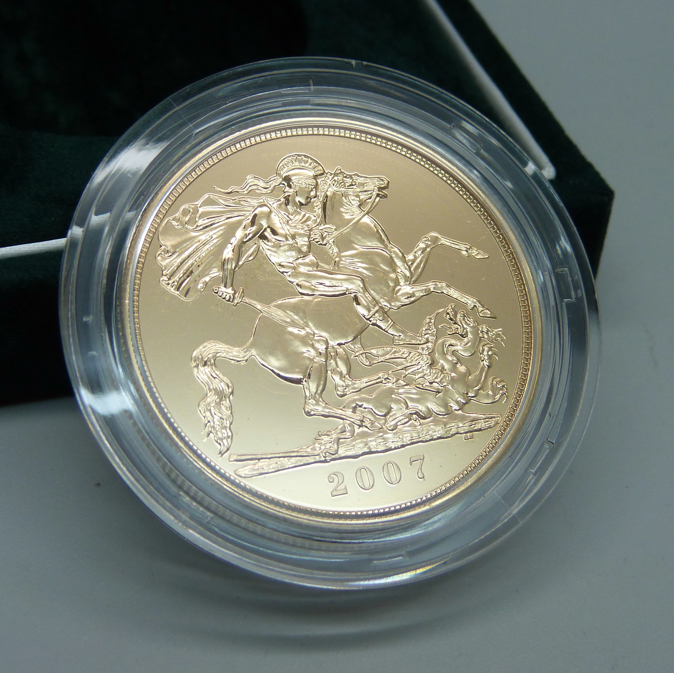 The Royal Mint 2007 UK brilliant uncirculated gold five pound coin, no. 0280 - Image 2 of 4