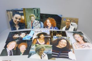 Autographs photographs including Mel C (Spice Girls), Martha Reeves, Sister Sledge, Ruby Turner,