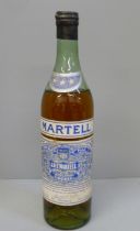 One bottle, J & F Martell, Very Old Pale Cognac, circa 1930s