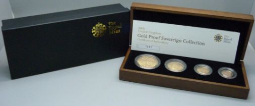 The Royal Mint 2008 UK gold proof sovereign collection, no. 1051