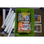 A box of cycling magazines, Tour De France, Cycle Sport, Pro Cycling and Architectural Digest