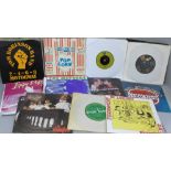 Forty punk and new wave 7" singles