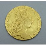 A George III 1765 gold guinea