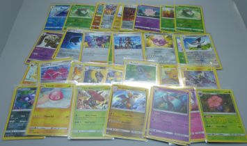Fifty Holo/Reverse Holo Pokeman cards