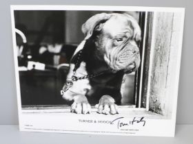 A Tom Hanks autographed Turner & Hooch lobby card