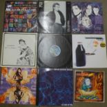 1980s 12" singles and LP records, Bauhaus, A Flock of Seagulls, pop, etc.