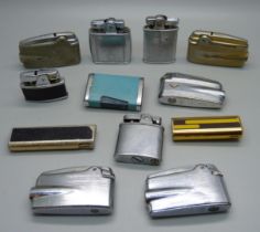 Twelve vintage 1960s Ronson lighters