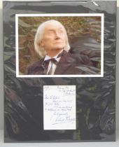 Doctor Who interest, Richard Hurndall autographed letter (was the stand in for William Hartnell in