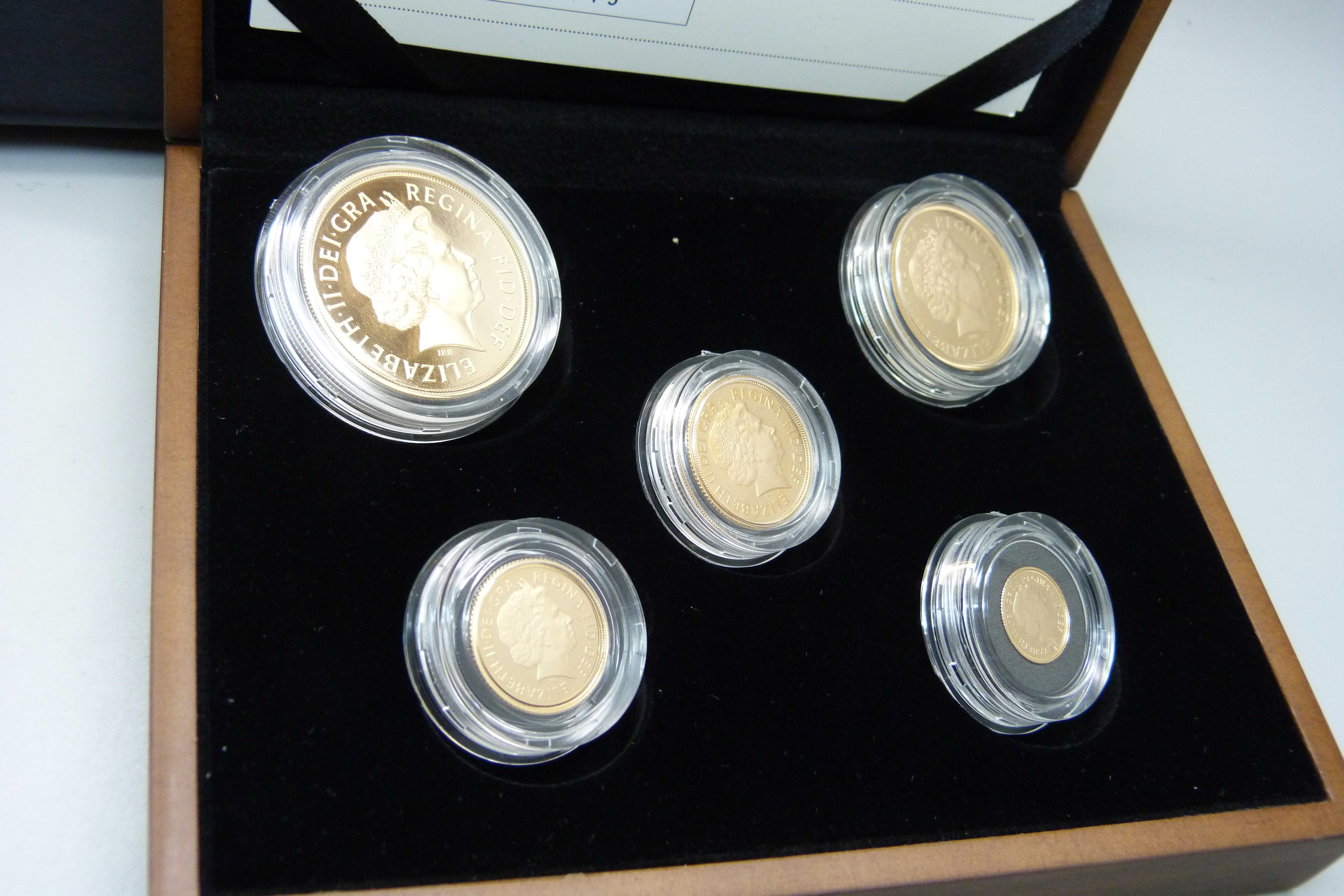 The Royal Mint 2009 UK gold proof five-coin collection, no. 1443 - Image 4 of 5