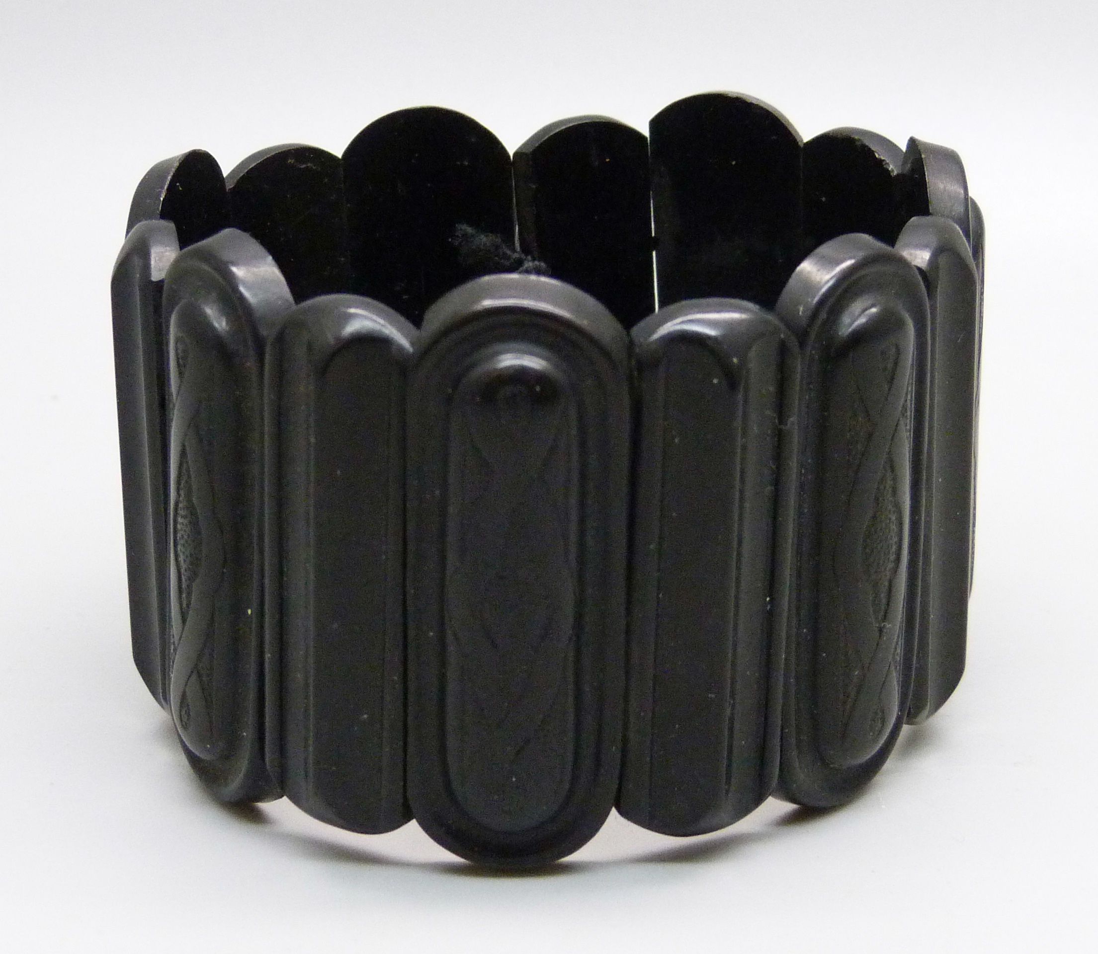 A Whitby jet bracelet