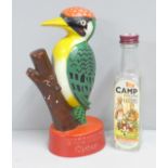 Two advertising items, Bulmer's Cider and Camp Coffee bottle