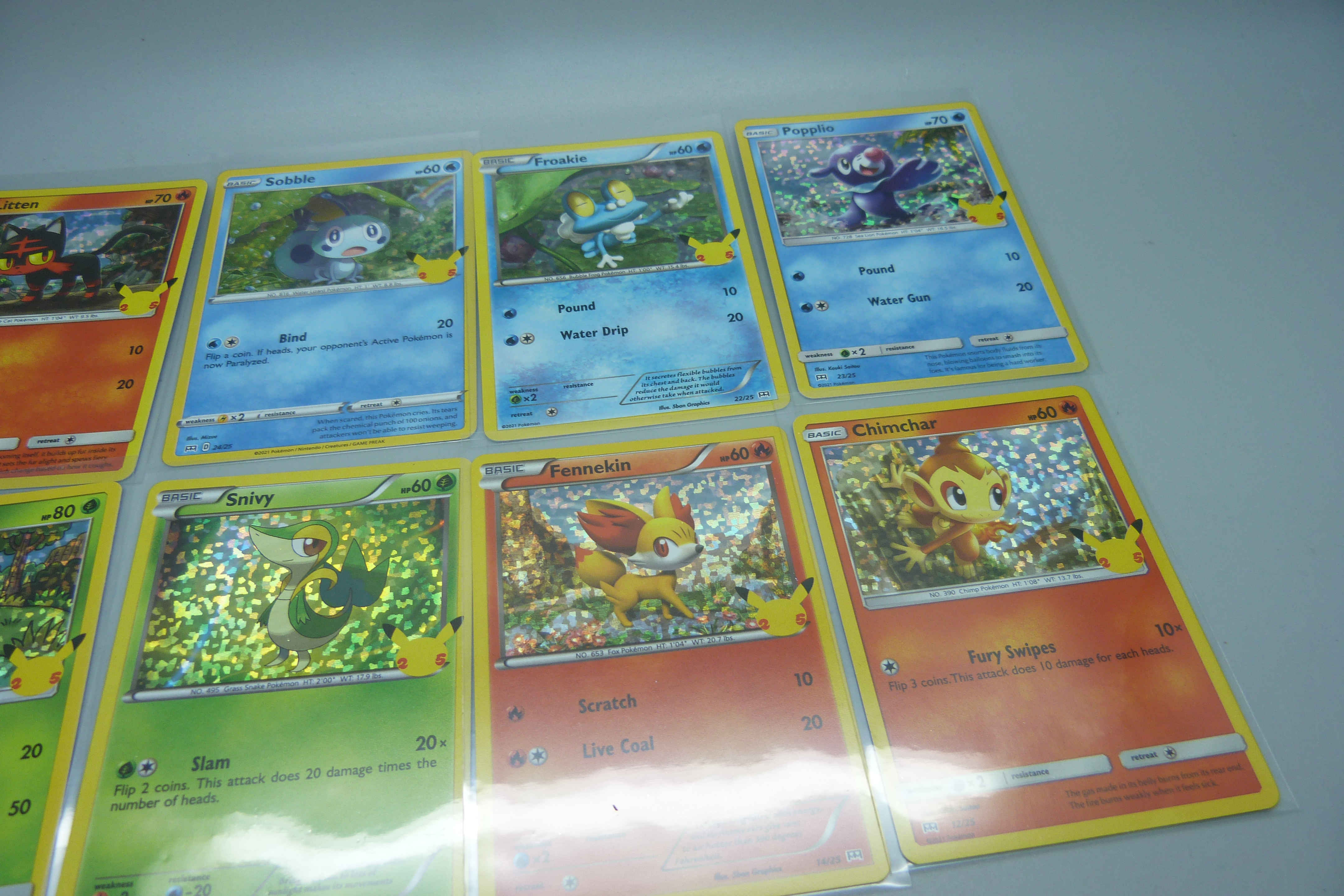 Ten 25th Anniversary McDonald's Holo Pokemon cards - Image 3 of 3