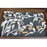 A box of clay pipes