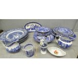 A collection of blue and white china including Spode Italian **PLEASE NOTE THIS LOT IS NOT