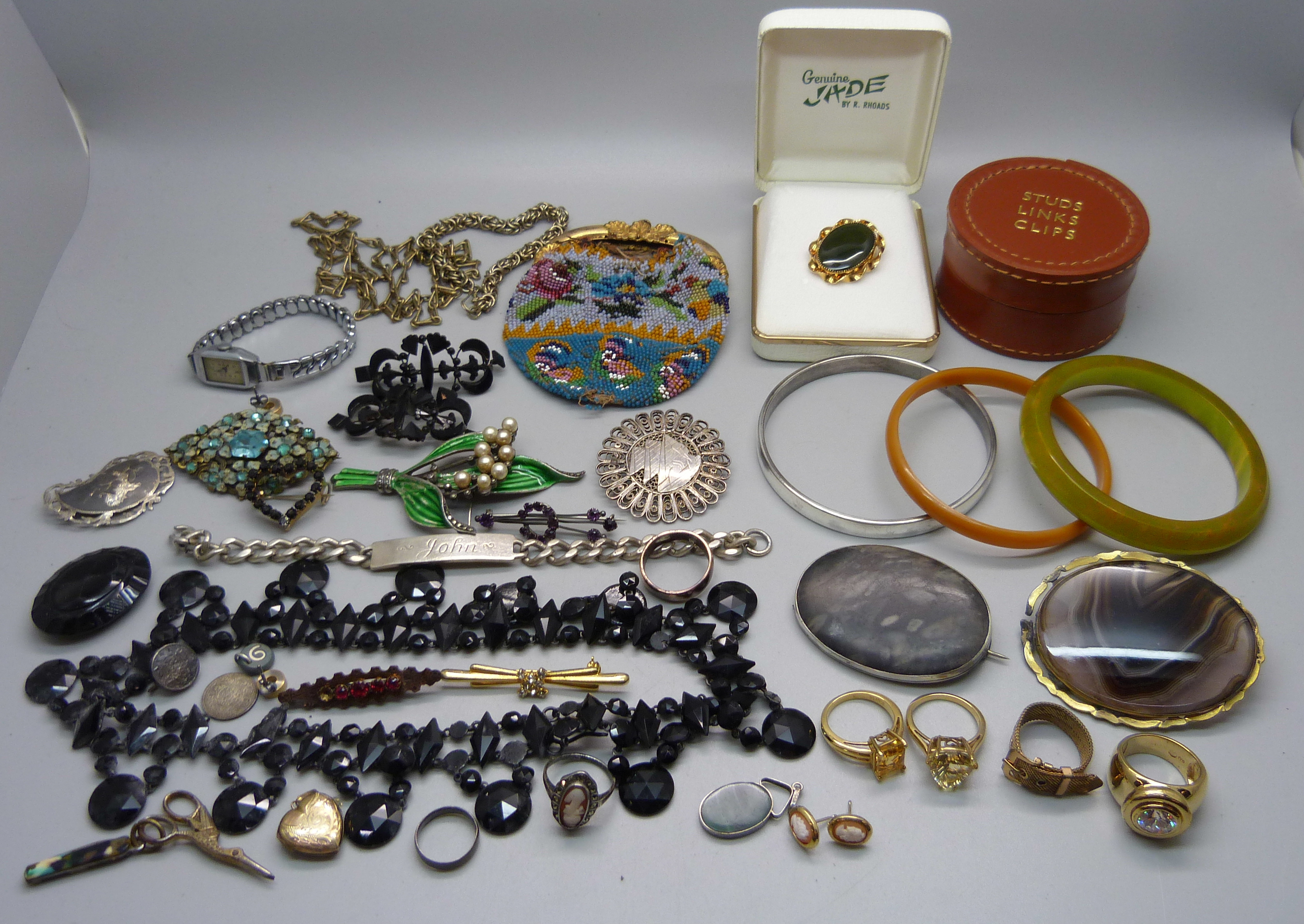 Costume jewellery, etc.