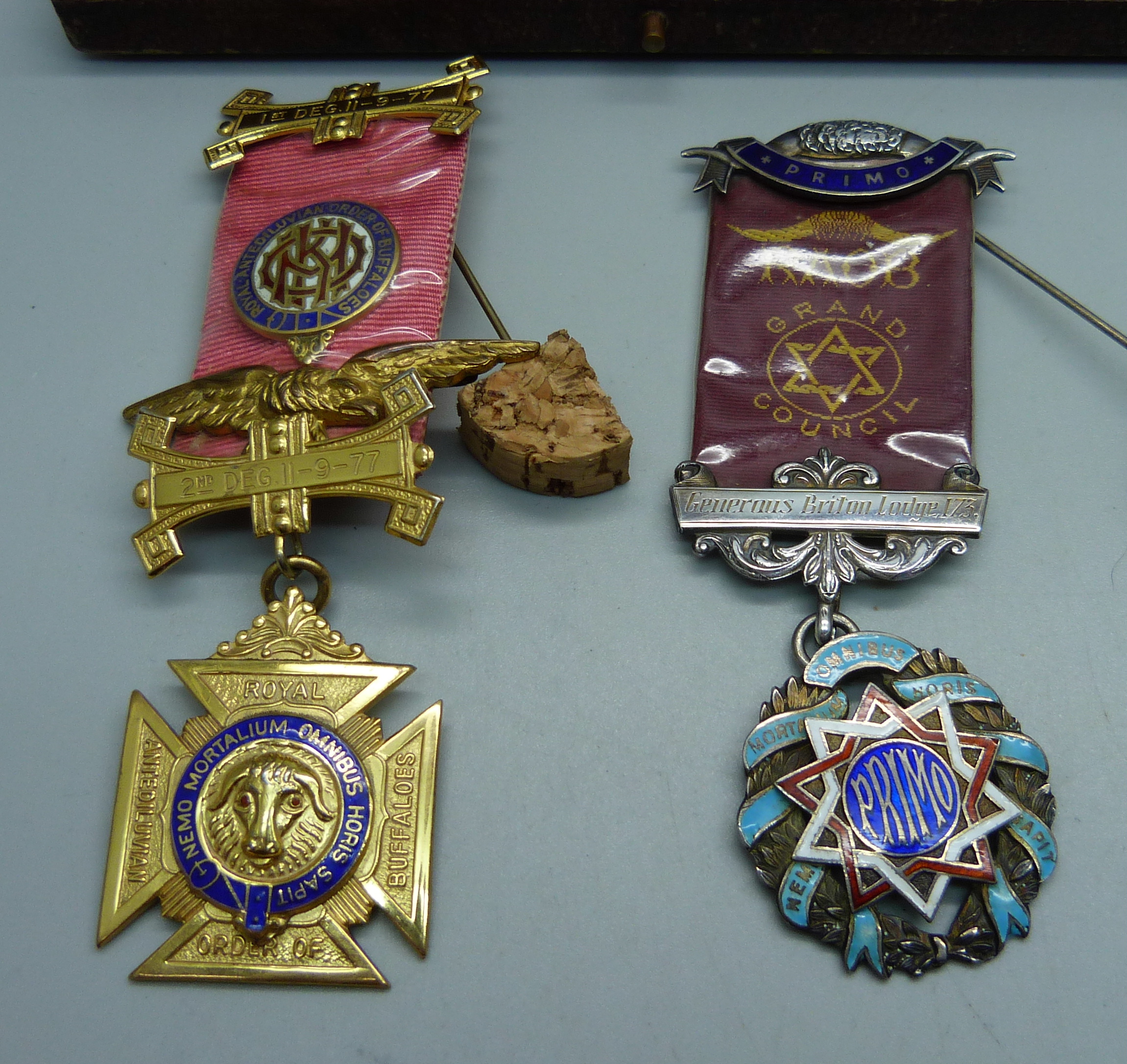 Three silver RAOB lodge medals - Image 3 of 6