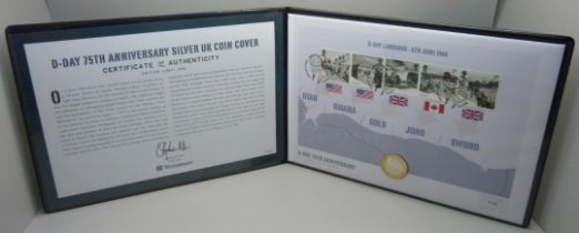 A D-Day 75th Anniversary UK silver coin cover