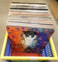 A box of LP records and two boxes of 7" singles **PLEASE NOTE THIS LOT IS NOT ELIGIBLE FOR POSTING