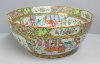 A 19th Century Chinese export famille rose large bowl