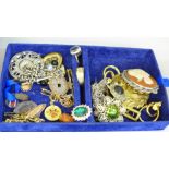 A box of costume jewellery