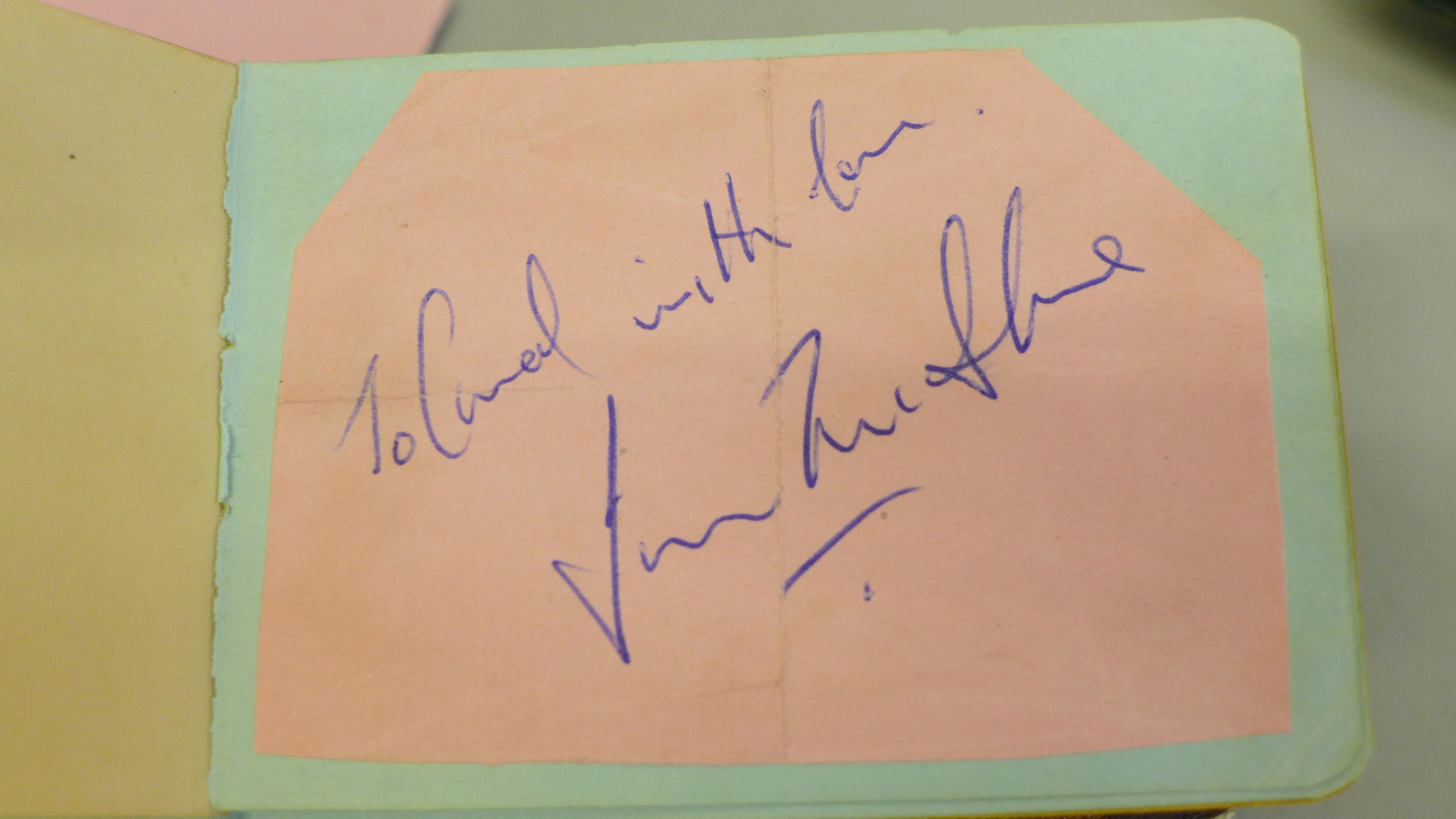 Autograph collection, eight autograph books mainly Pop music including Dusty Springfield - Image 11 of 17