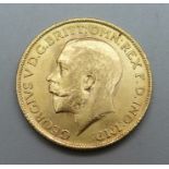A 1915 gold full-sovereign