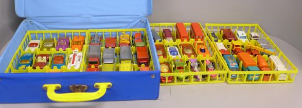 A Matchbox collectors case with 48 models