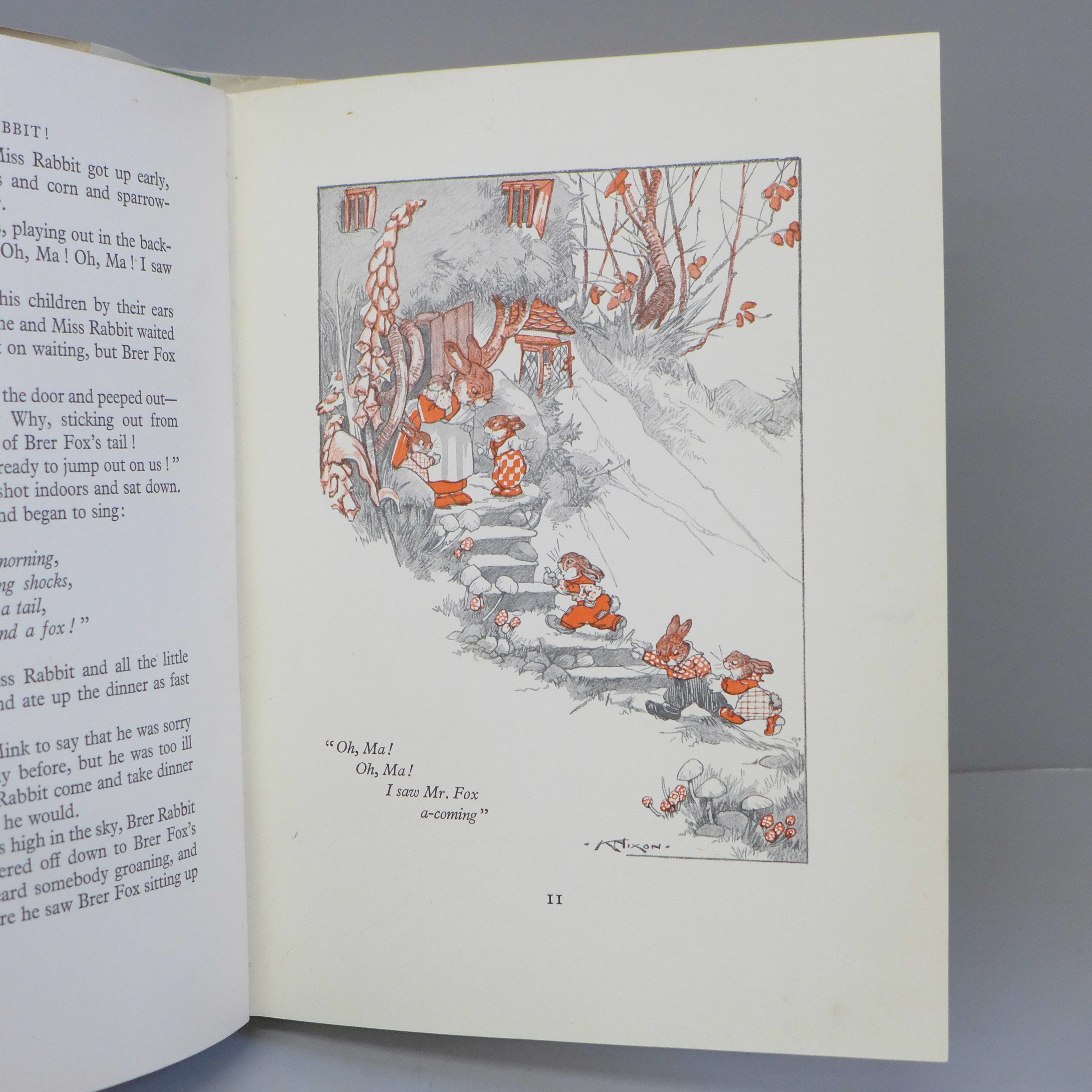 One volume; Heyo, Brer Rabbit retold by Enid Blyton, illustrations by Kathleen Nixon, published 1938 - Image 3 of 7