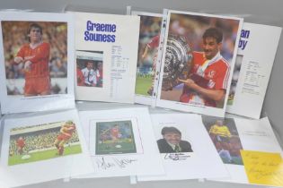 Liverpool Football Club signatures, 1980's, Kenny Dalglish, Graeme Souness, Emlyn Hughes, Ian