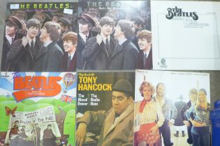 LP records; Abba, The Beatles, Cats, etc. **PLEASE NOTE THIS LOT IS NOT ELIGIBLE FOR POSTING AND