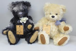 Two Robin Rive limited edition Teddy bears, Joannie 122/300, Chenille 81/200