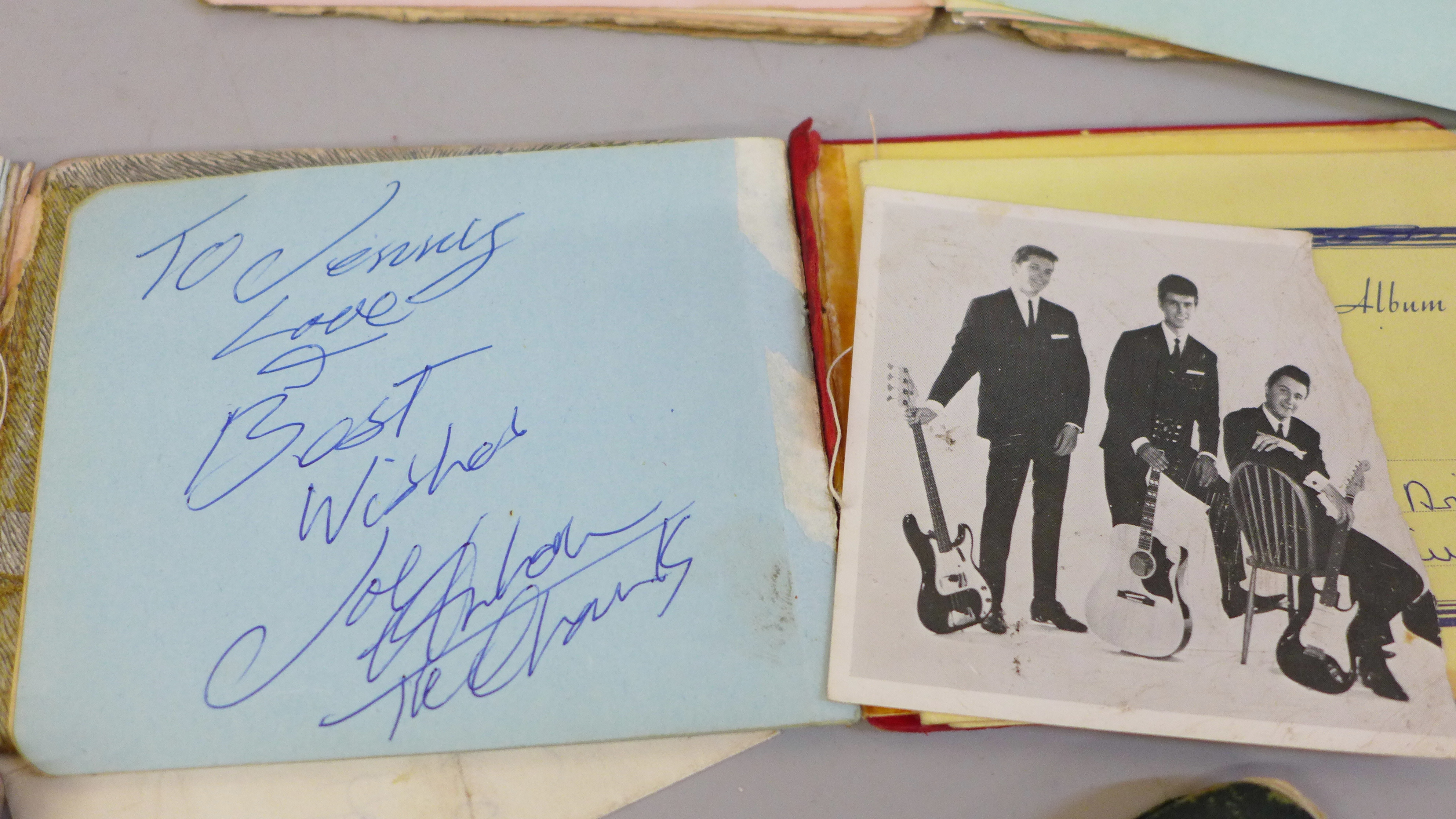 Autograph collection, eight autograph books mainly Pop music including Dusty Springfield - Image 9 of 17