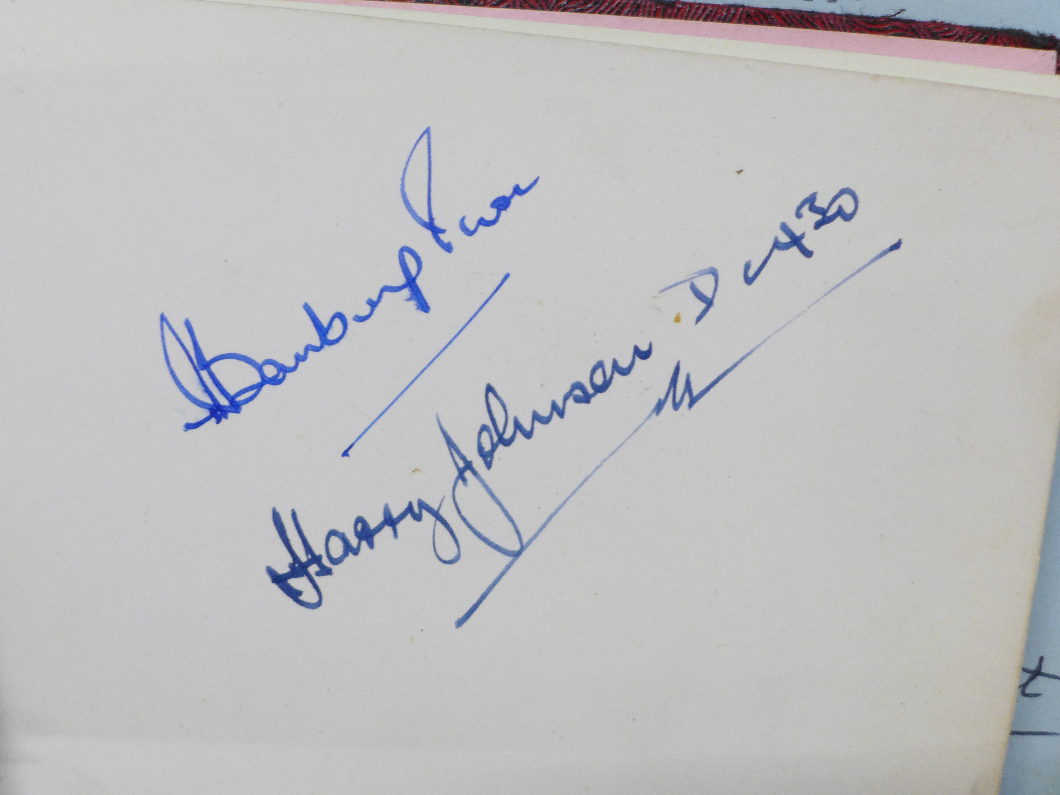 Autograph books, mainly 1960s (7) - Image 4 of 17