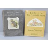 Beatrix Potter, The Tale of Johnny Town Mouse, grey boards, Frederick Warne & Co. 1918 plus The Tale