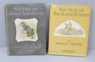 Beatrix Potter, The Tale of Johnny Town Mouse, grey boards, Frederick Warne & Co. 1918 plus The Tale