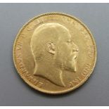 A 1903 gold full-sovereign