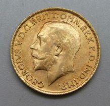 A 1913 gold full-sovereign