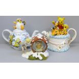A limited edition Cardew Collectables by Paul Cardew Winnie The Pooh Birthday Cake tea pot, 621/