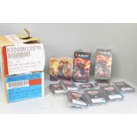 Two boxes of Magic The Gathering Welcome Decks, Wizards of the Coast (20 decks in each box, one