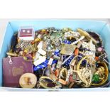 A box of costume jewellery