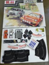 A Scalextric RC-80 motor racing set